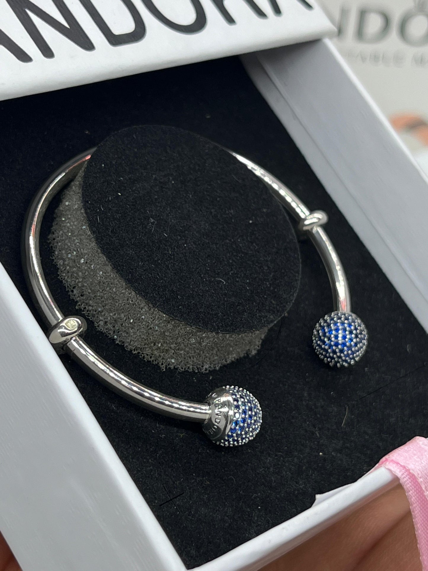 For Kids- Moments Open Pavé Bangle blue & Purple