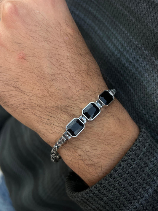 Trio King bracelet for men-Pure925s (21cm)