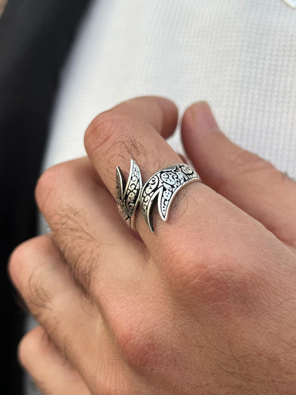 Dark Blade Ring -for Men's Sterling Silver 925s