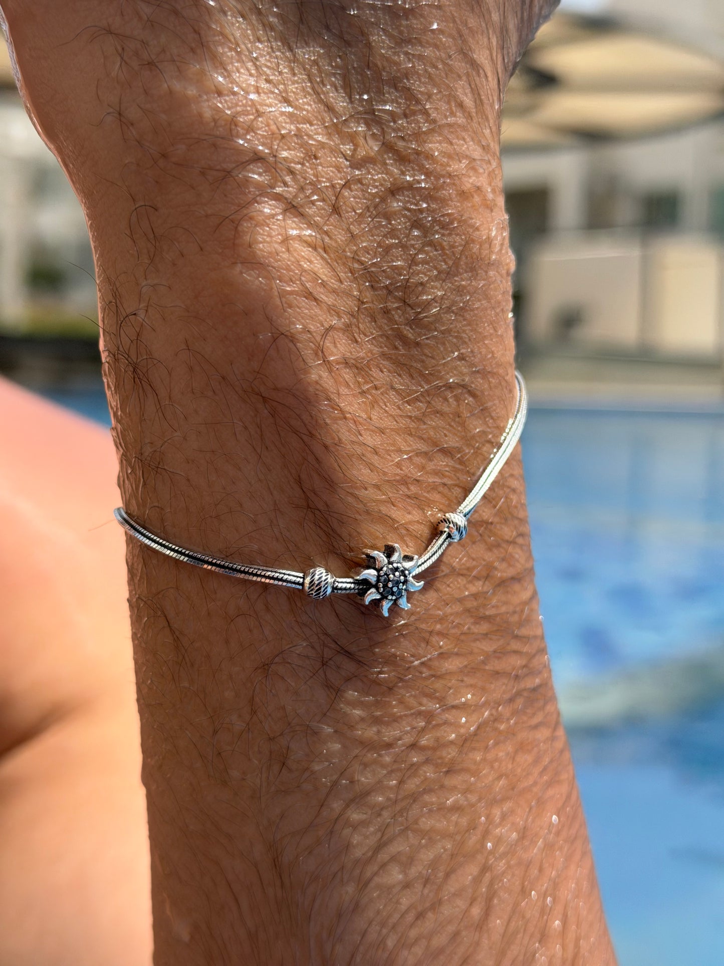 Sun Slider Bracelet Sterling Silver 925s