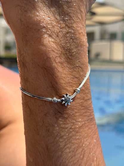 Sun Slider Bracelet Sterling Silver 925s
