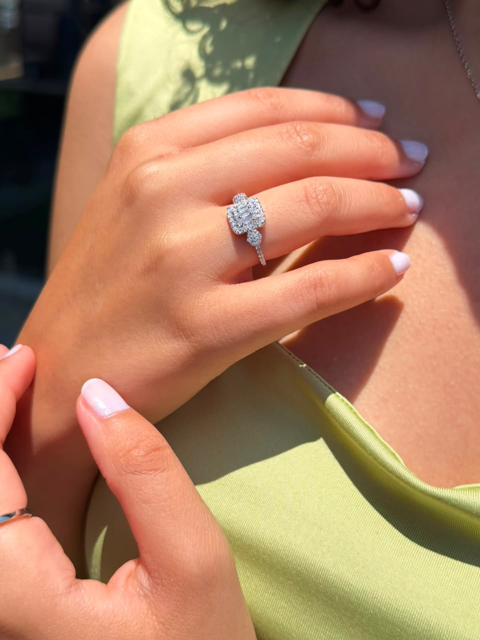Shinequad Ring in Sterling Silver -925s