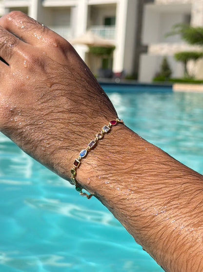 Iconic ZOVA Bracelet in Sterling Silver925- Gold Plated