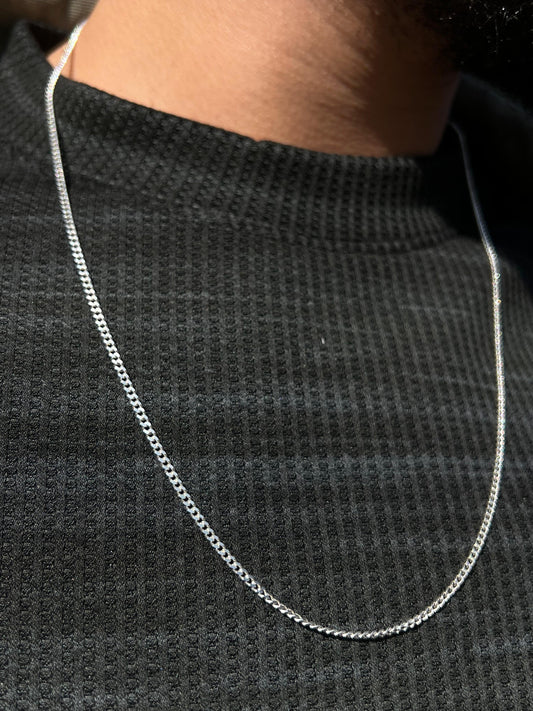 Grommet Necklace for Men's Sterling Silver 925s- (60cm)