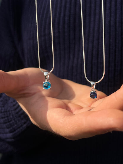 Zirconia Necklace Sterling Silver 925s