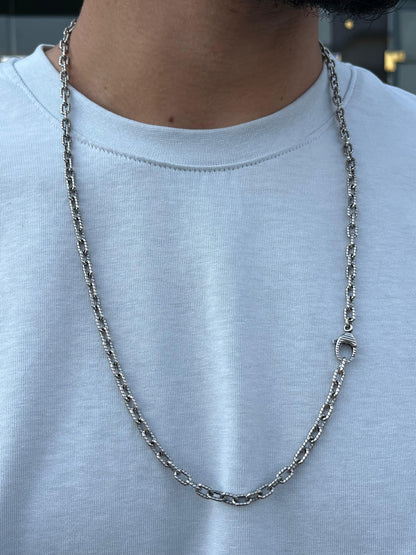 Shadow Link Necklace for Men's Sterling Silver 925s