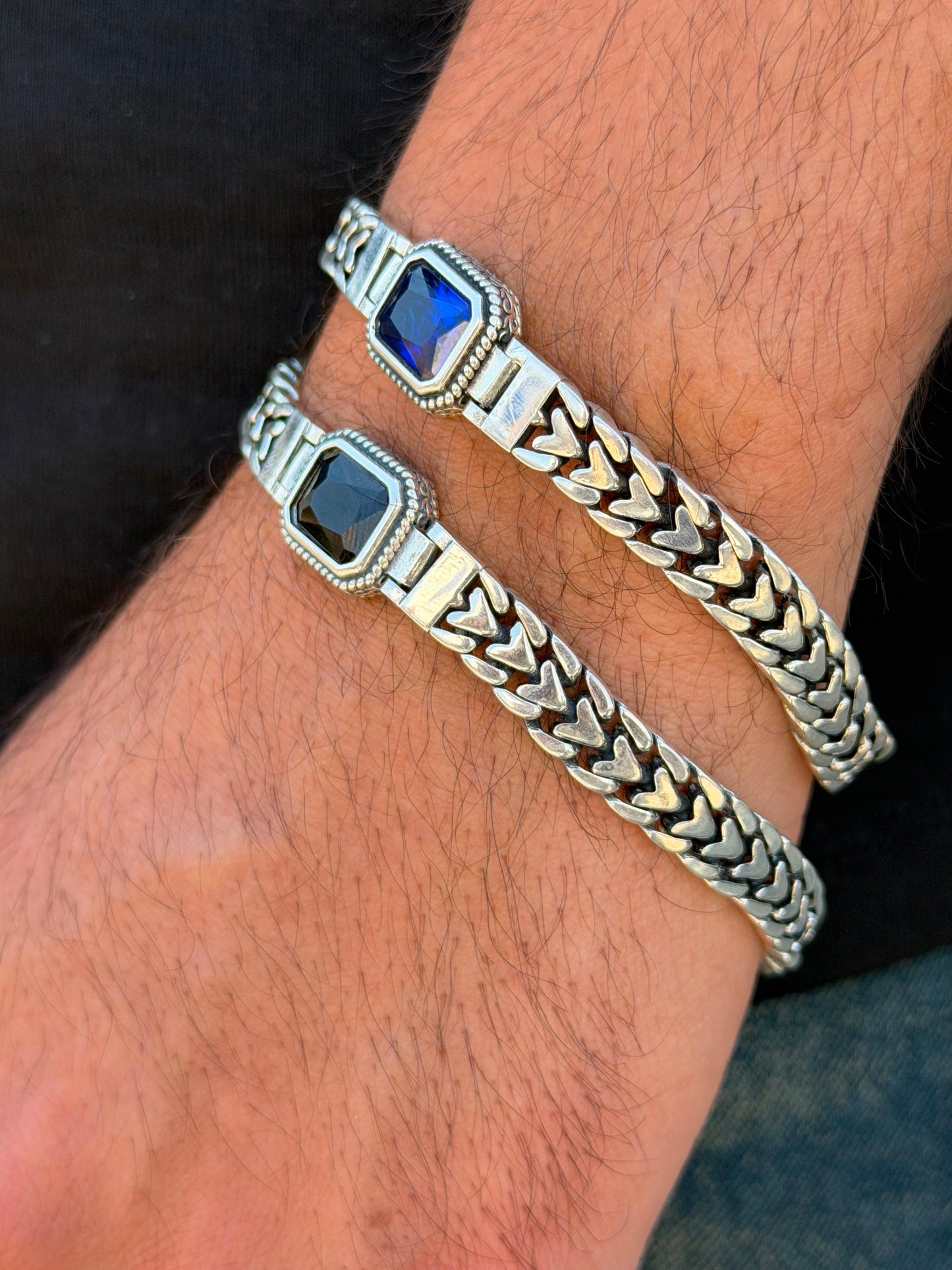 Stormy Bracelet for Men's Sterling Silver 925s