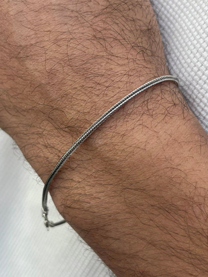 Oxidized Costie Bracelet for Men's Sterling Silver 925s