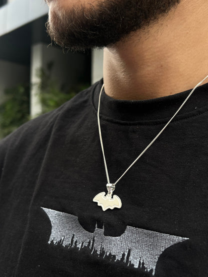 Batman Necklace for Men's Sterling Silver 925s🦇