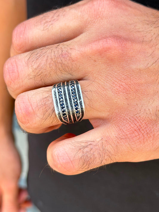 Titan line Ring for Men's Sterling Silver 925s