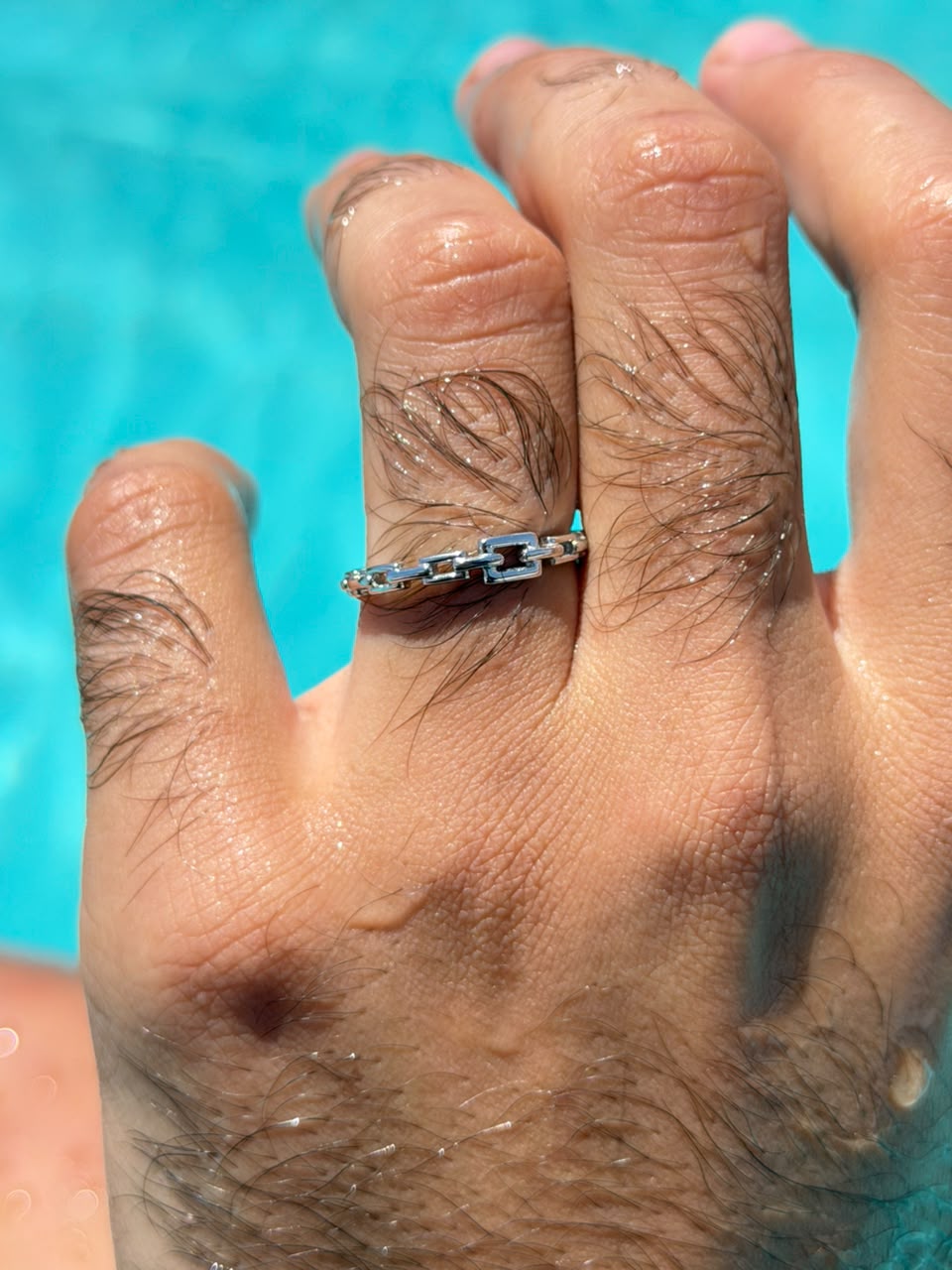 Maillon Ring in Sterling Silver 925s