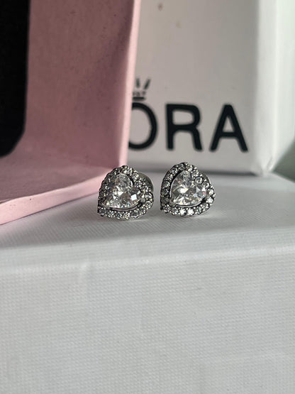 Sparkling Heart Earrings