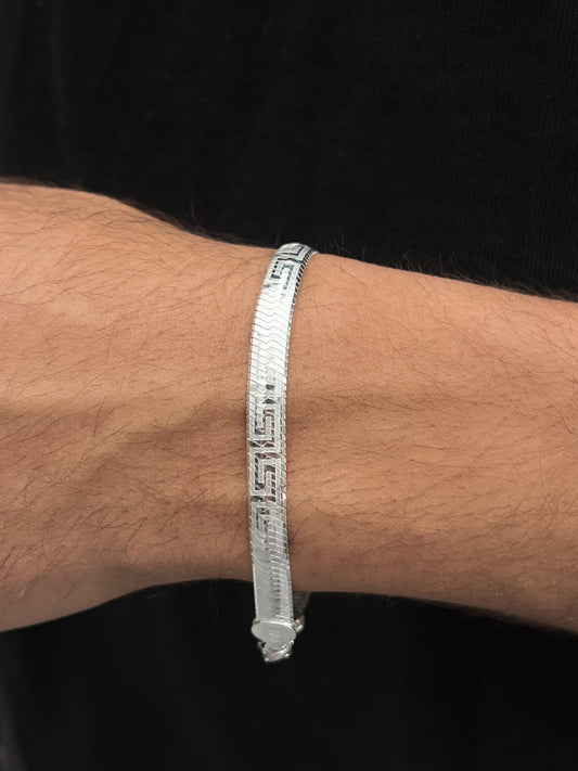 Versace themed bracelet for men925s