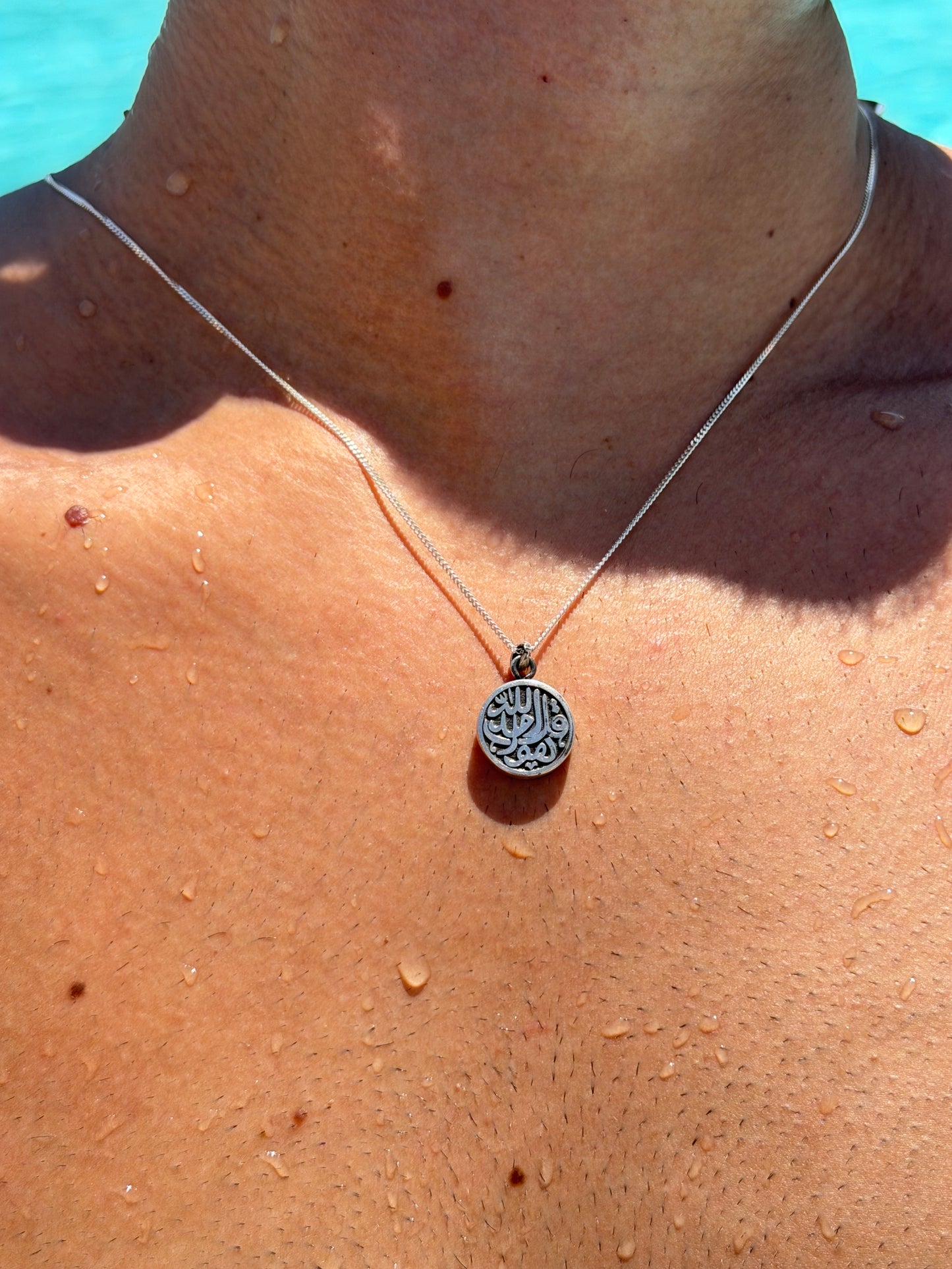 Pump Islamic Necklace in Sterling Silver 925s
