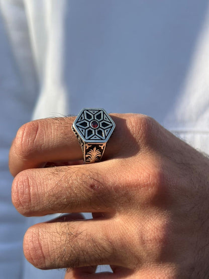 Six-Edge Ring -Sterling Silver 925s