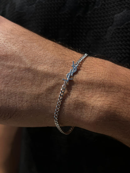 YSL Bracelet for Men's Sterling Silver 925s
