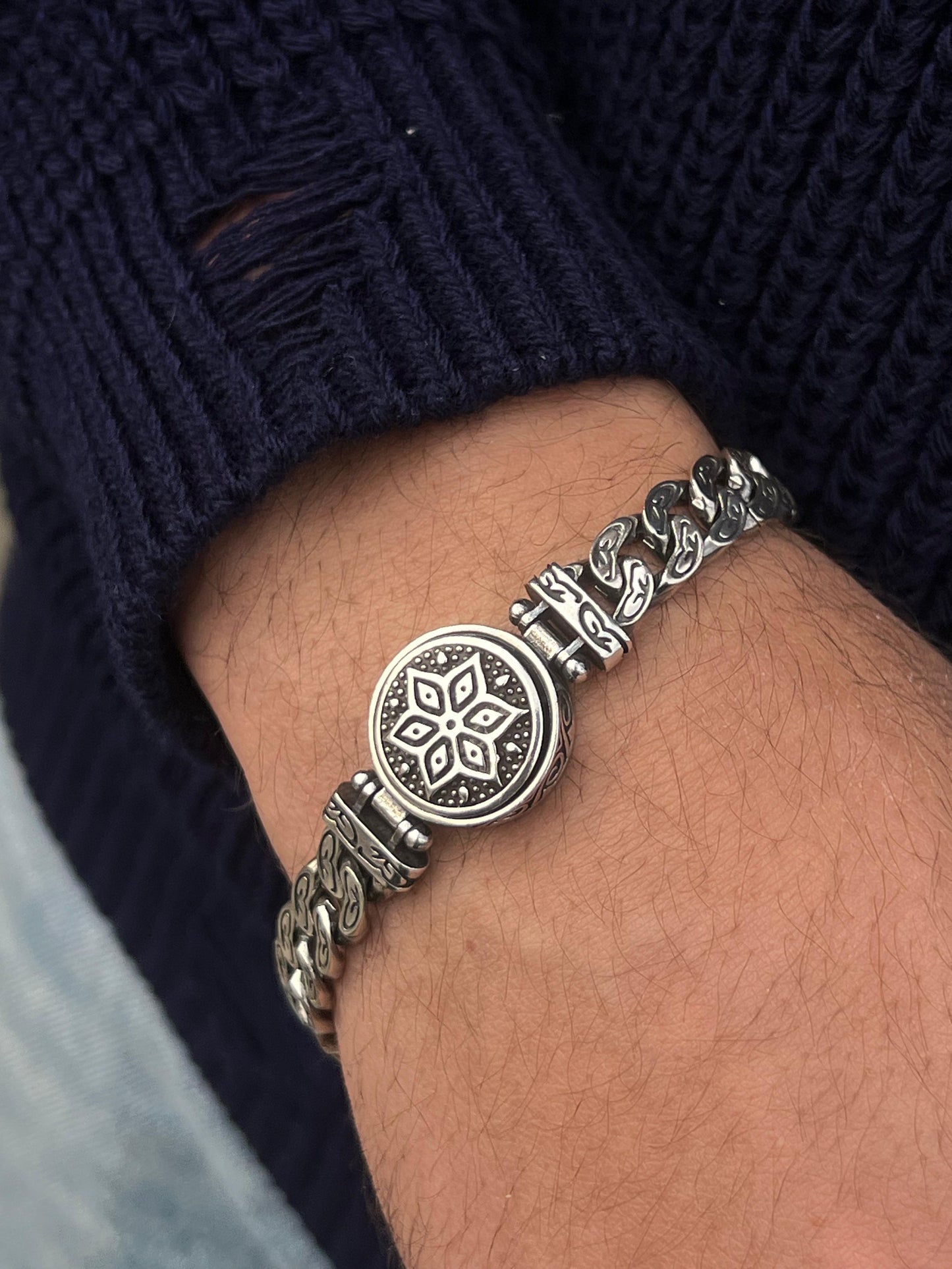 Star Edition Rotating Exclusive Bracelet S925 Sterling Silver for men