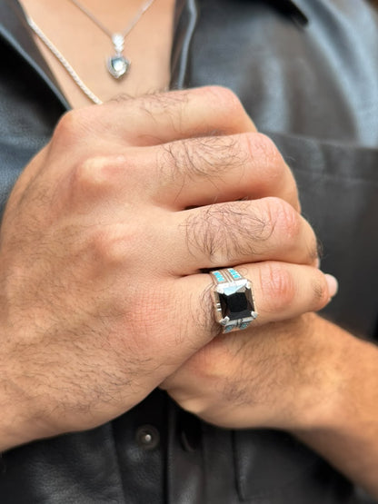 Noir Monarch Ring -Sterling Silver 925s