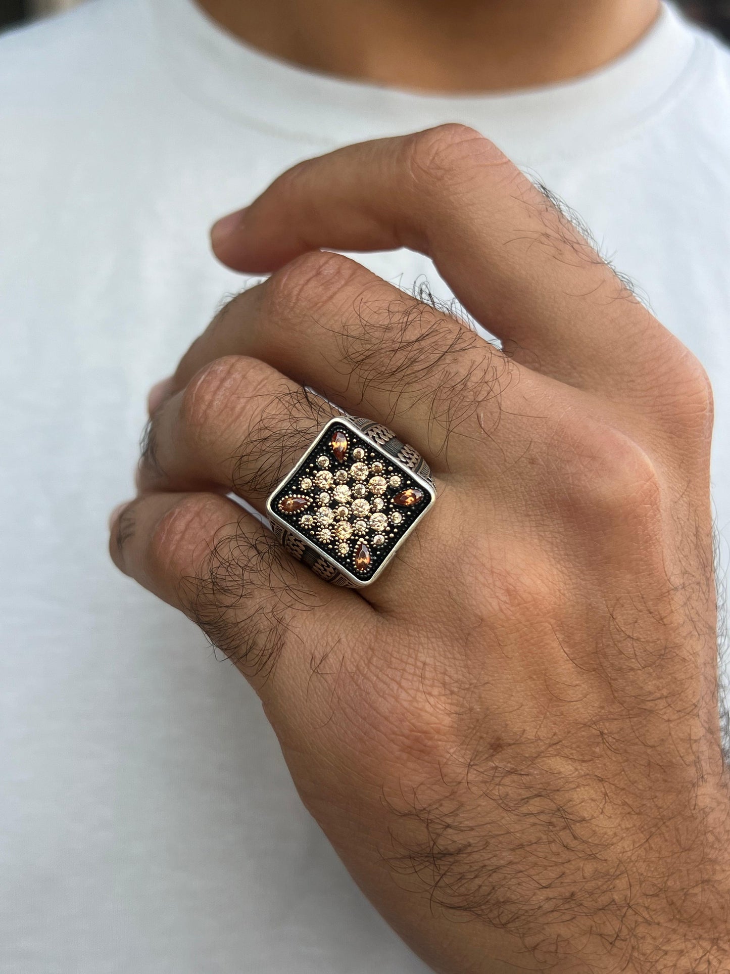 Crown Jewel Ring -Sterling Silver 925s