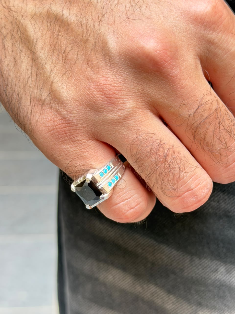 Noir Monarch Ring -Sterling Silver 925s