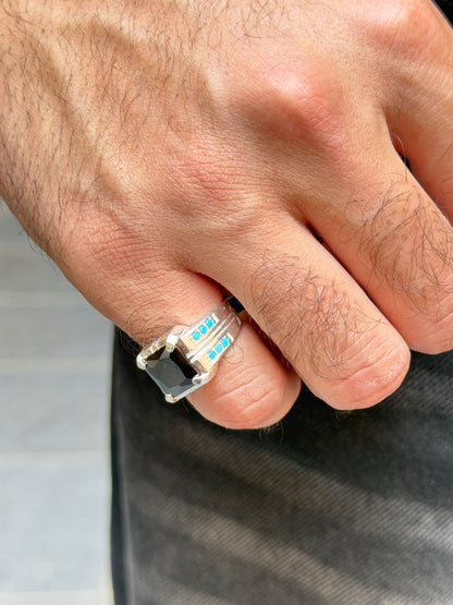 Noir Monarch Ring -Sterling Silver 925s