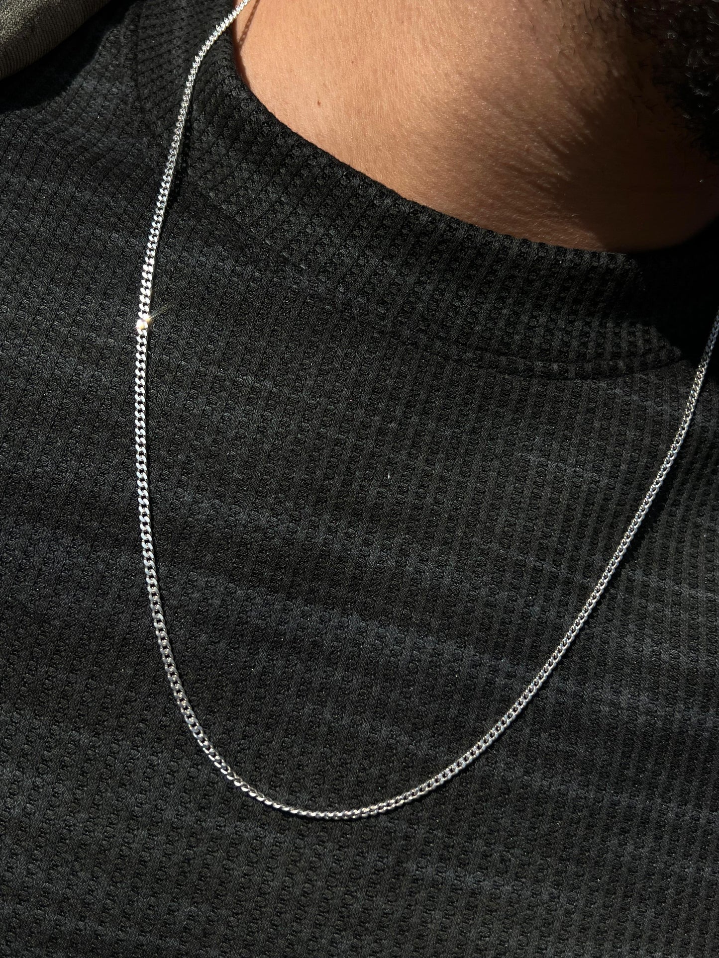 Grommet Necklace for Men's Sterling Silver 925s- (60cm)