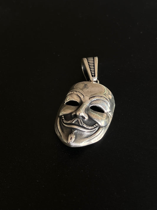 Vendetta mask Pendant – S925 Silver-3.5cm