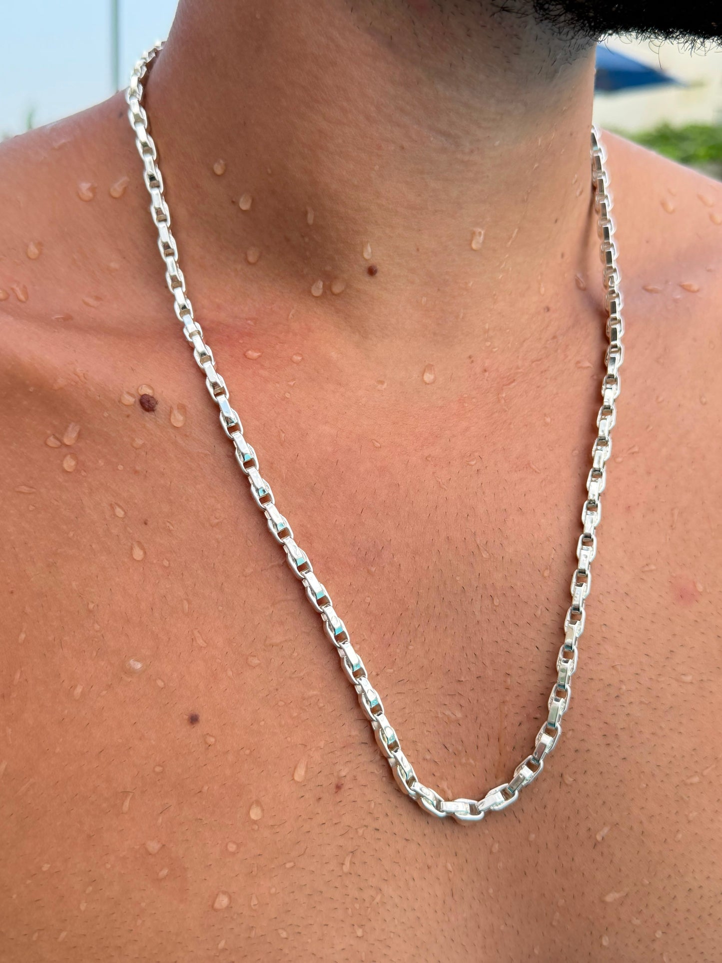 Pump Turkish Vault  Necklace Sterling Silver 925s