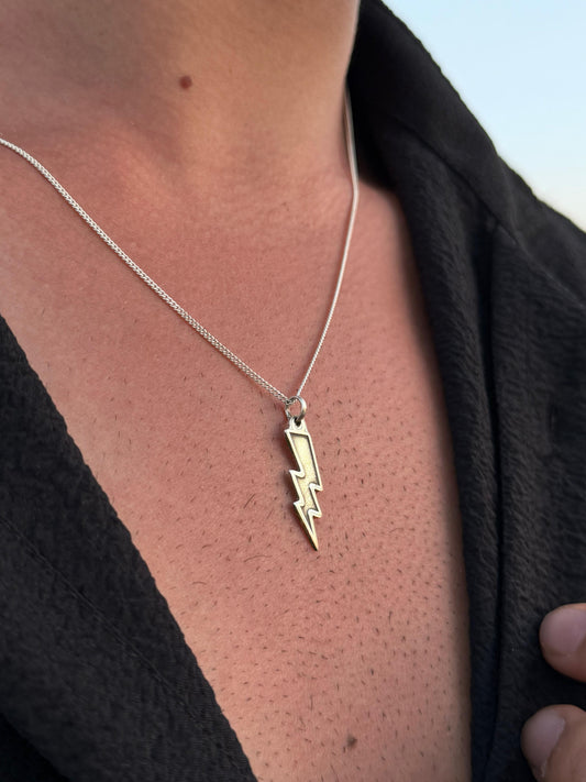 Thunderbolt Necklace Sterling Silver 925s