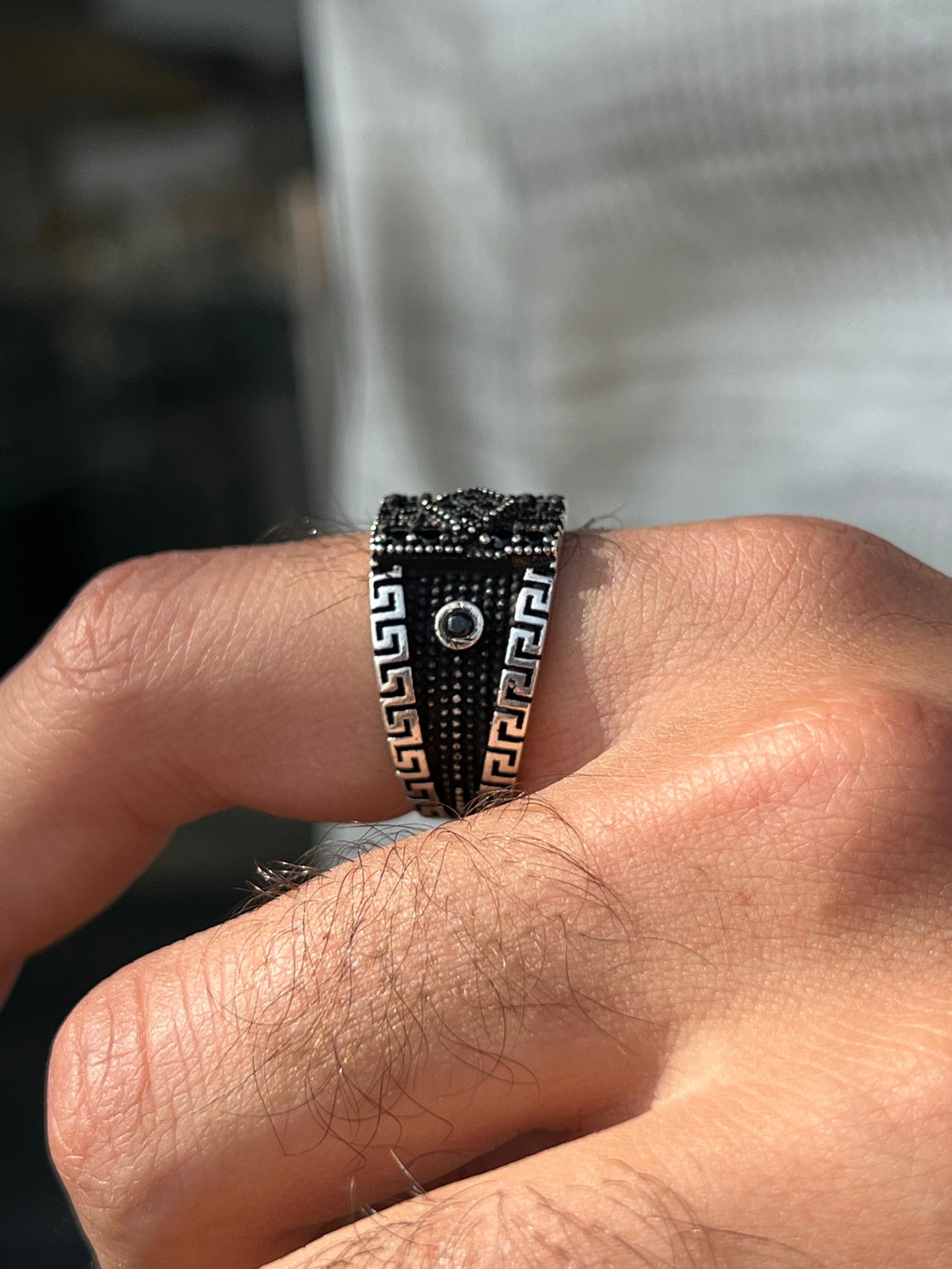 Black Eye Ring -Sterling Silver 925s