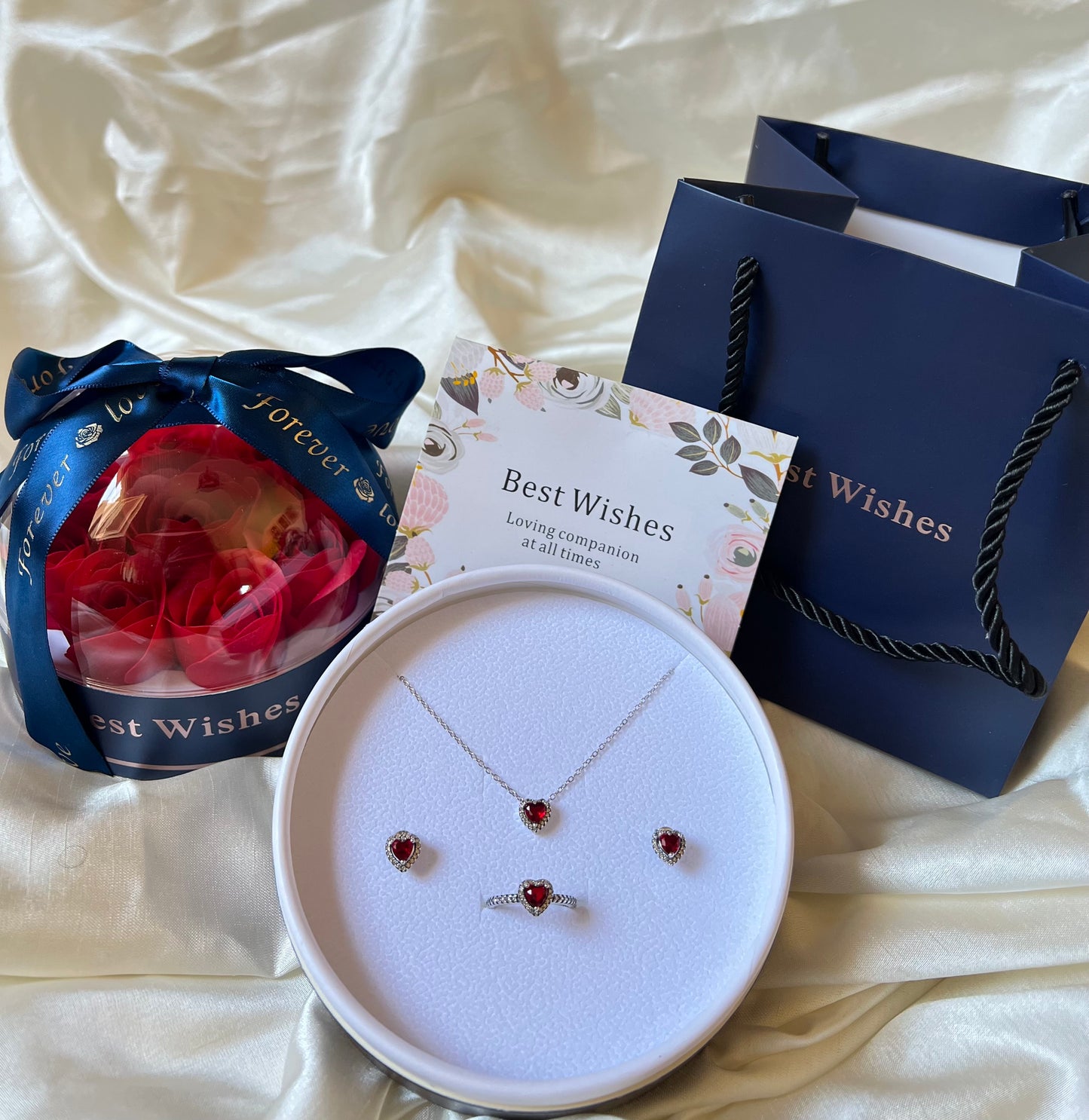 Navy Blue Forever LOVE  Flowers Box💙🦋