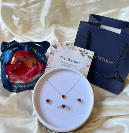 Navy Blue Forever LOVE  Flowers Box💙🦋