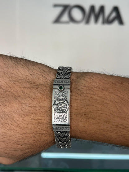 One of One- Gladiator Bracelet for Men's Sterling Silver 925s-21.5cm
