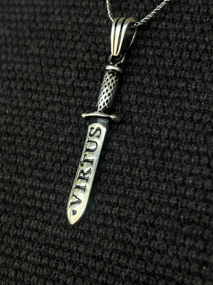 Virtus Pendant – S925 Silver-5cm