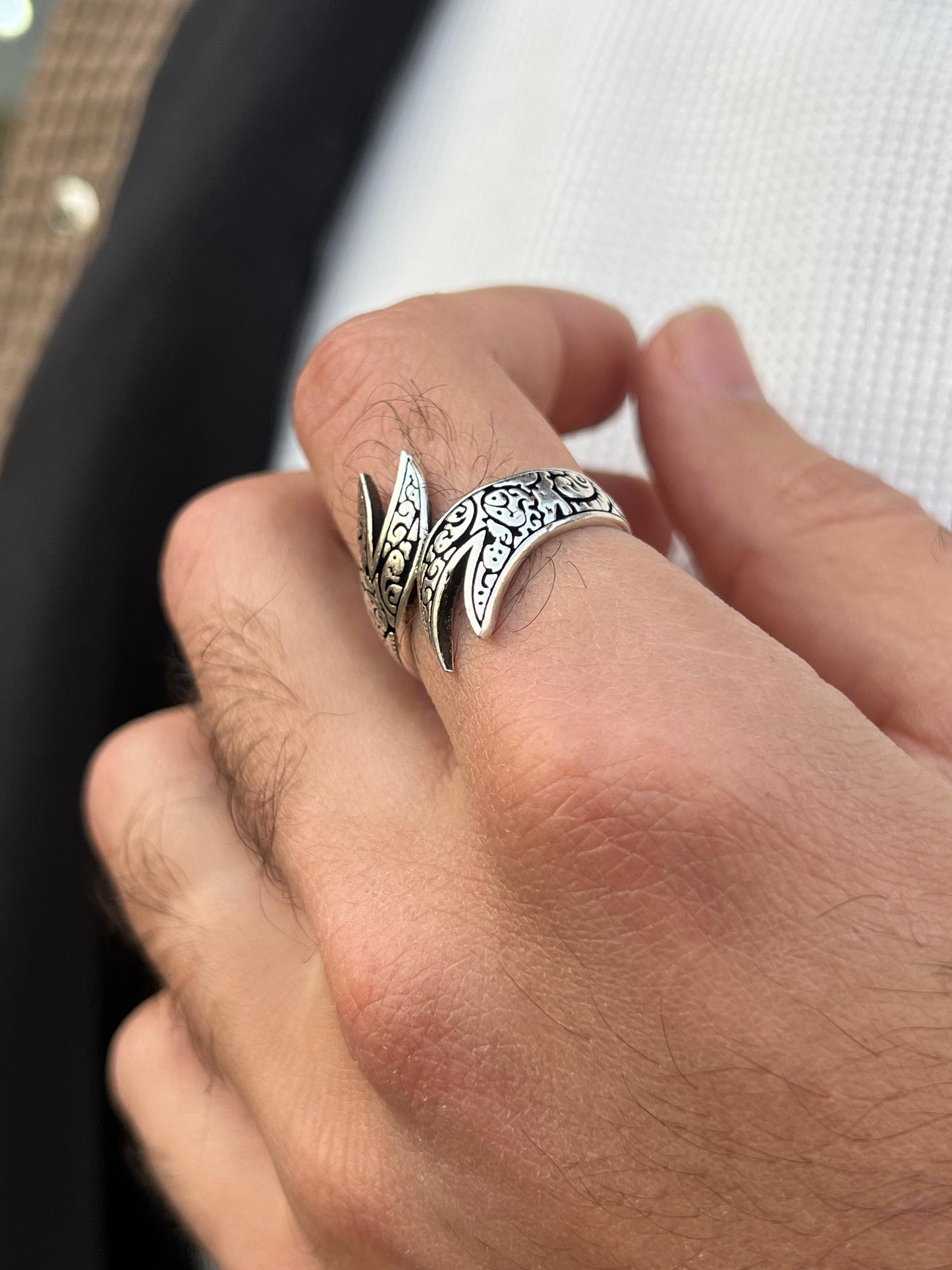 Dark Blade Ring -for Men's Sterling Silver 925s