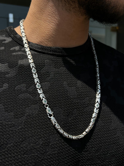 Lotus Necklace for Men's Sterling Silver 925s