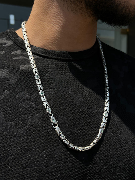 Lotus Necklace for Men's Sterling Silver 925s