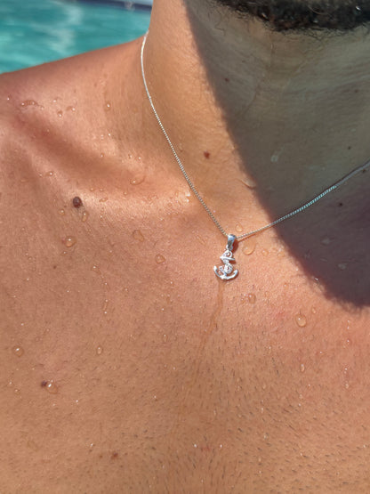 Anchor Necklace in Sterling Silver 925s