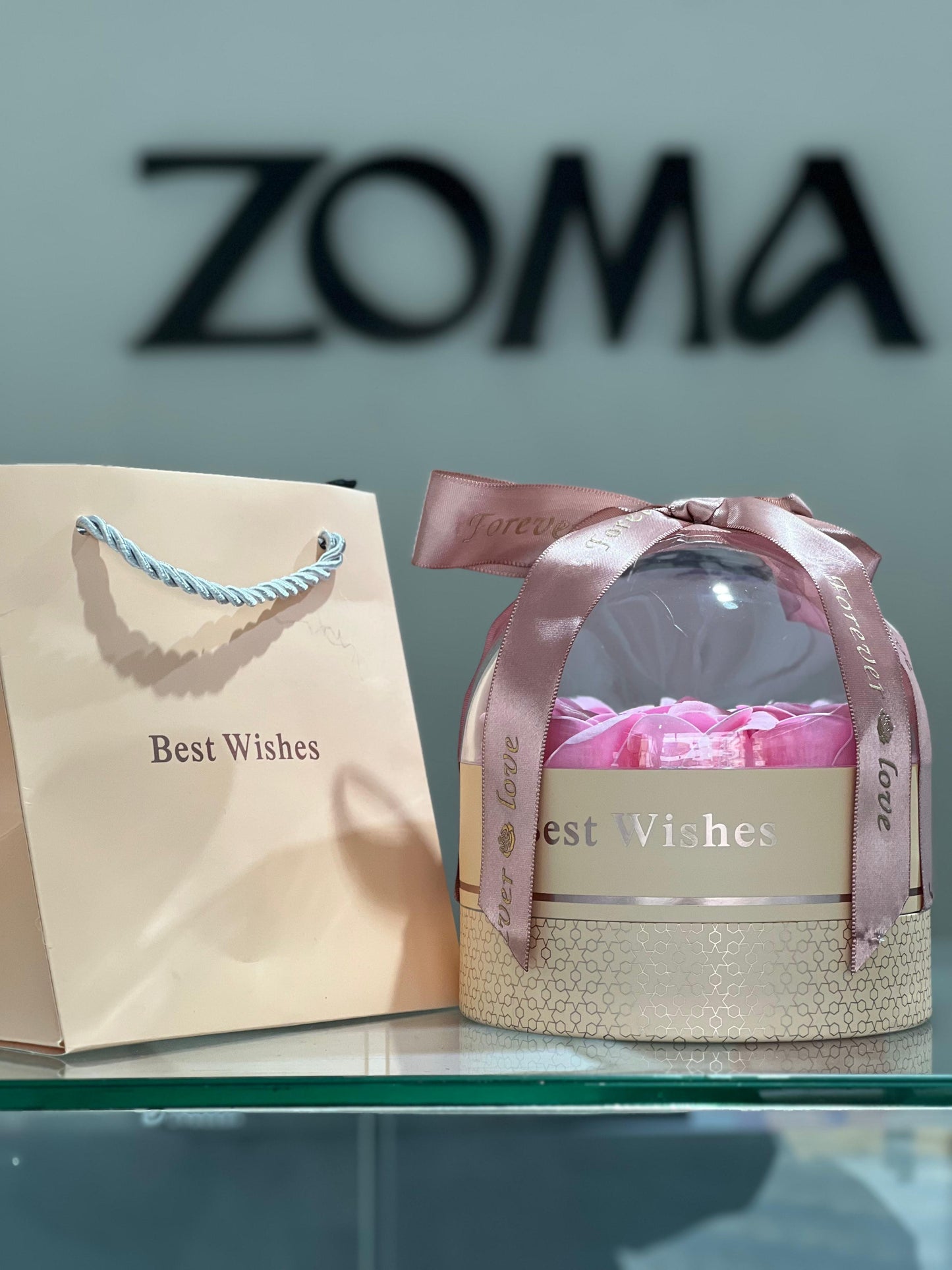 Forever pink Flower Valentine’s Box