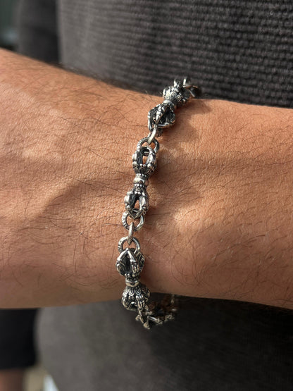 Monarch Bracelet Sterling Silver 925s-(20cm)