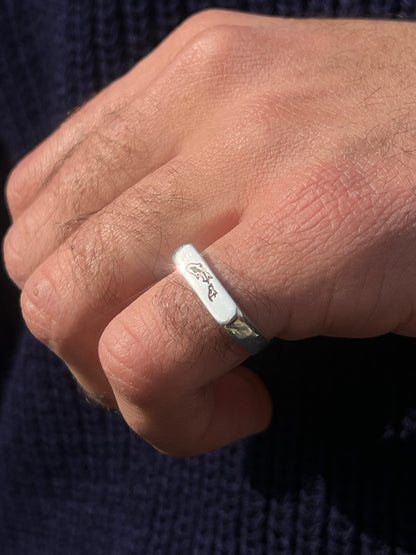 Aquatic Ring for Men in Sterling Silver 925s