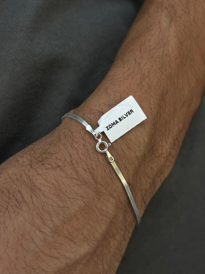 Sleek bracelet-for Men's Sterling Silver 925s