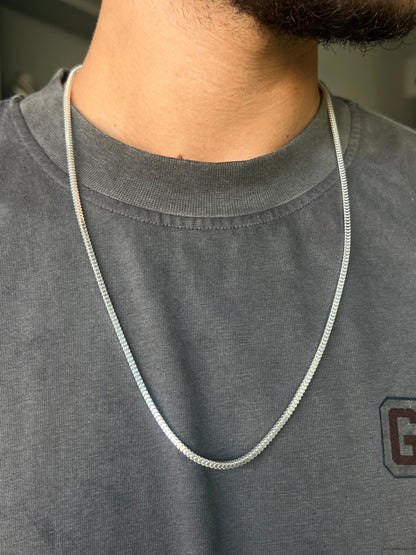 Square Link chain For Men Sterling Silver - 925