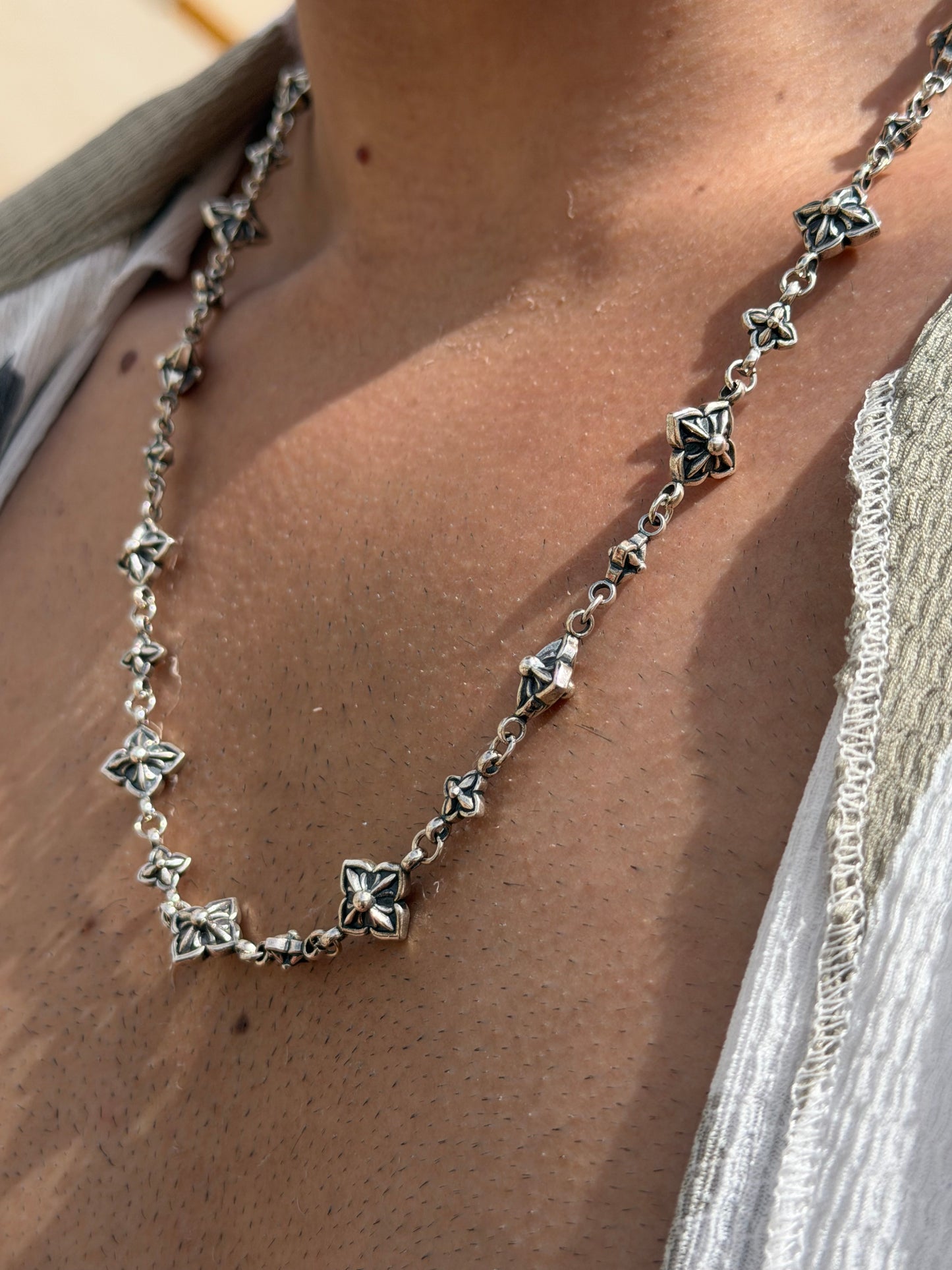 Rpika Solid Chain For Men Sterling Silver925 -62cm