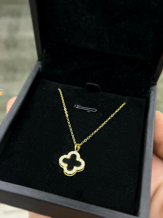 Gold plated Van cleef Necklace -sterling Silver-925s