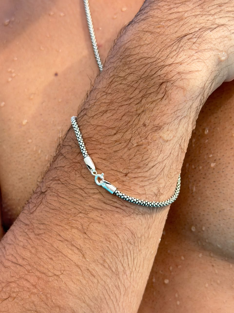 Oxizid Vellum Bracelet Sterling Silver 925s-(2.5mm)