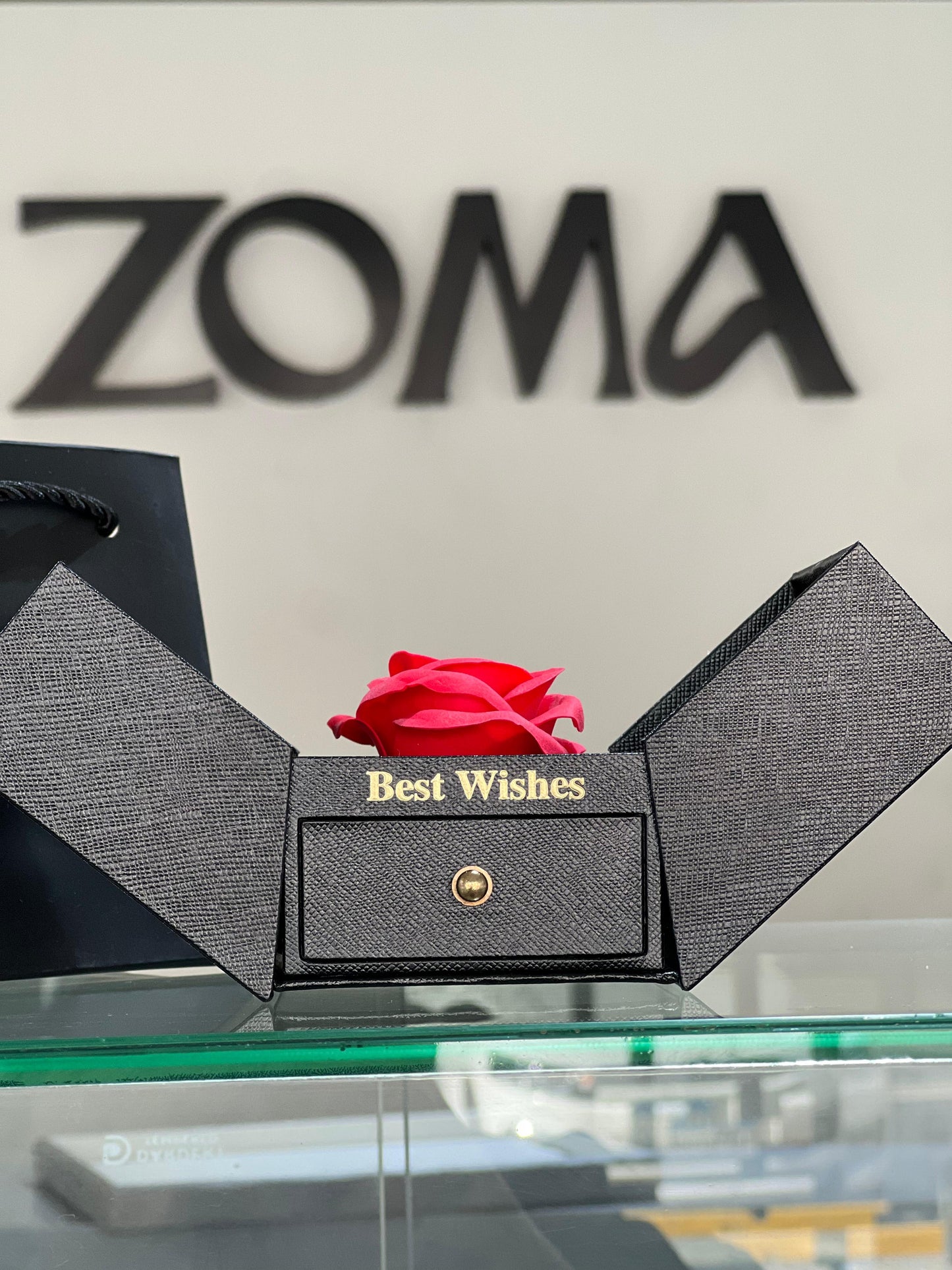 Black bow tie Flower Valentine’s Box Drawer ❤️‍🔥