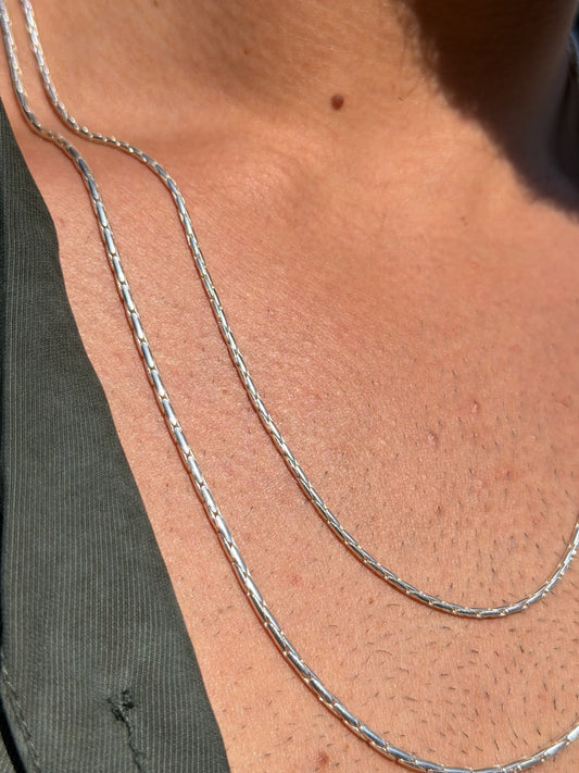 Silva Bone Necklaces for Men's Sterling Silver 925s