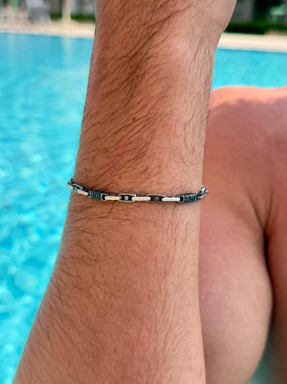 Shadow Link Bracelet Sterling Silver 925s(20cm-3.5mm)
