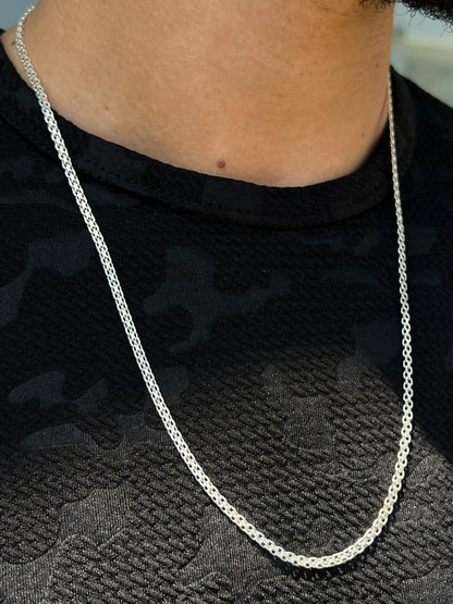 Single Bismark Necklace for Men's Sterling Silver 925s